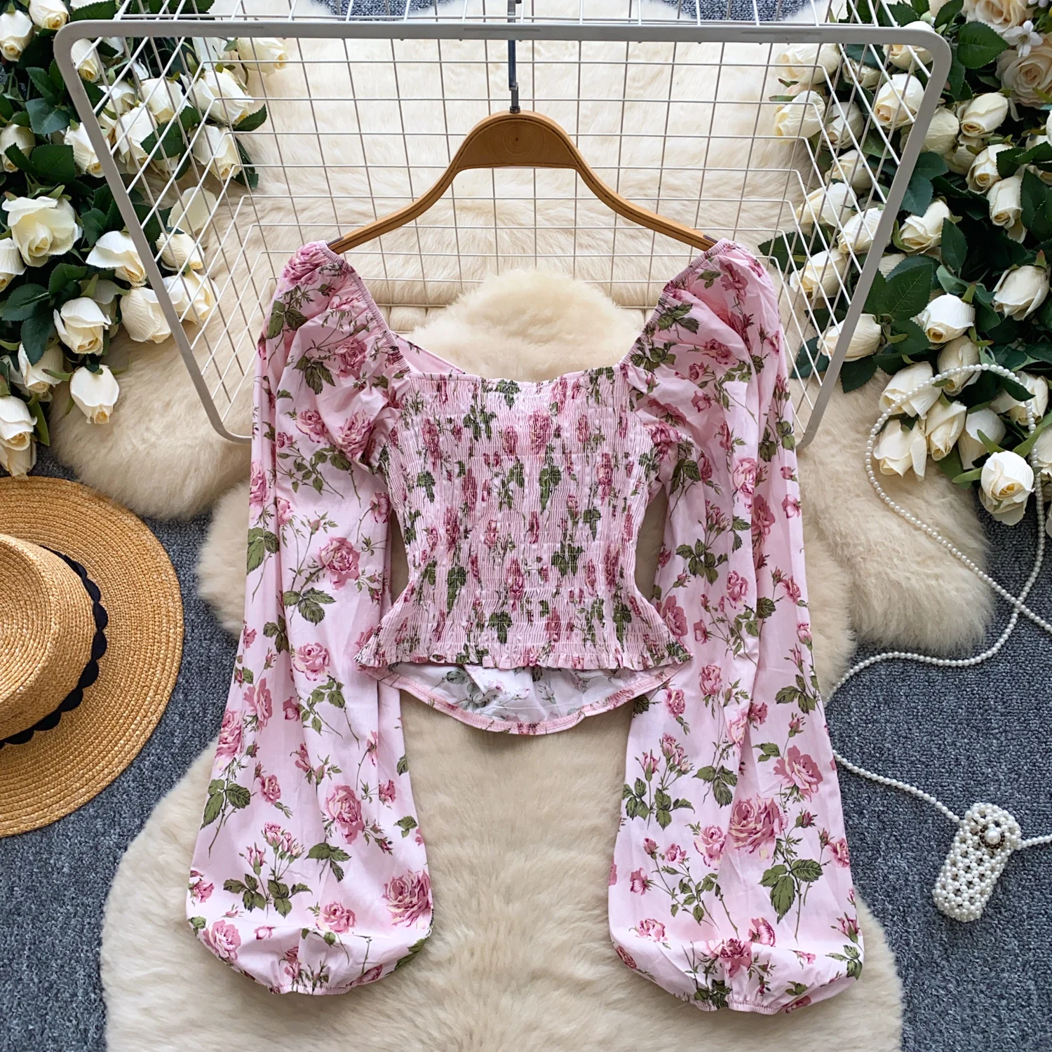 Y2K 고스 스파이스 걸 크리스크로스 프린트 플리츠 롱 슬리브 티셔츠 여성 슬림 탑 여성 의류