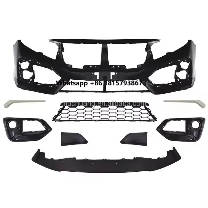 

High Quality Plastic Bodykit for 16-21 for Hon/da for Ci/vic 10th Generation Front Car Bumpers Grille Body Upgrade Replacement