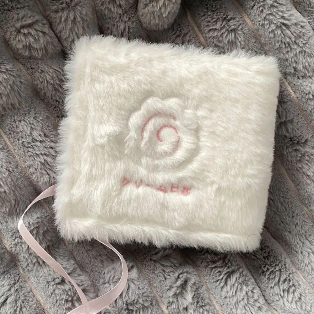 A5 INS 3-inch Small Card Storage Star Pattern Plush Photo Album Binder Photocard Collection Books Loose-leaf Photocard Holder