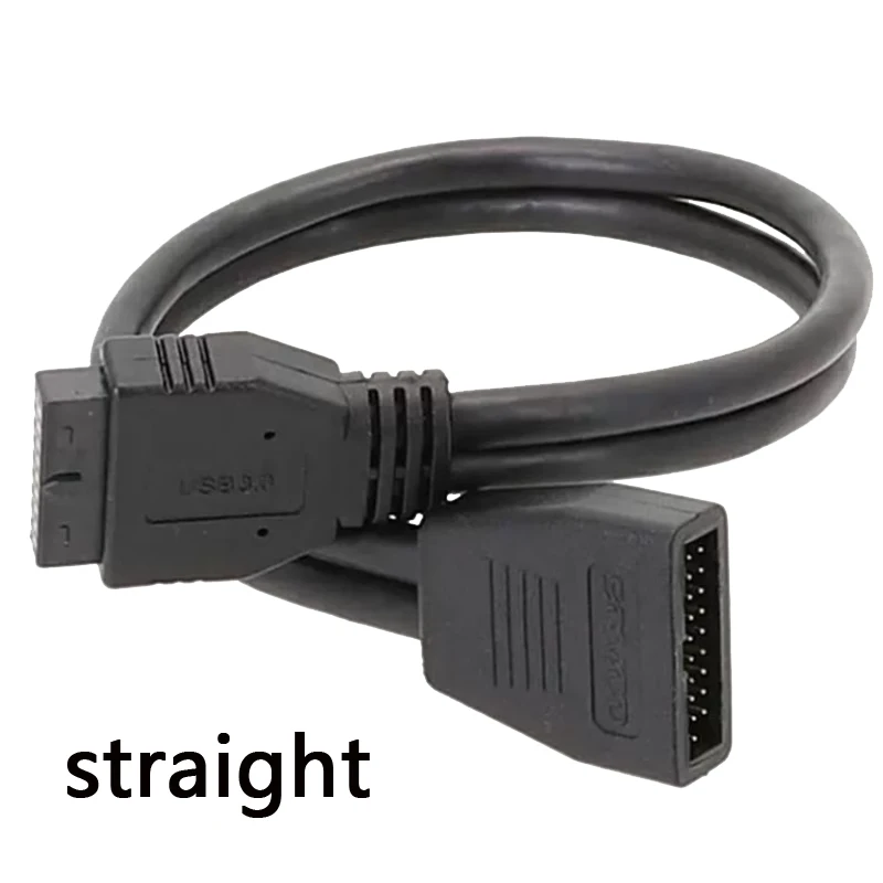 USB3.0 90 градусов угол или прямой передний разъем материнской платы контактный Удлинительный кабель «штырь-гнездо» для материнской платы