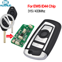 OHHUANUO EWS Modified Flip Remote Key 4 Button 315MHz/433MHz PCF7935AA ID44 Chip for BMW E38 E39 E46 M5 X3 X5 Z3 Z4 HU58 HU92