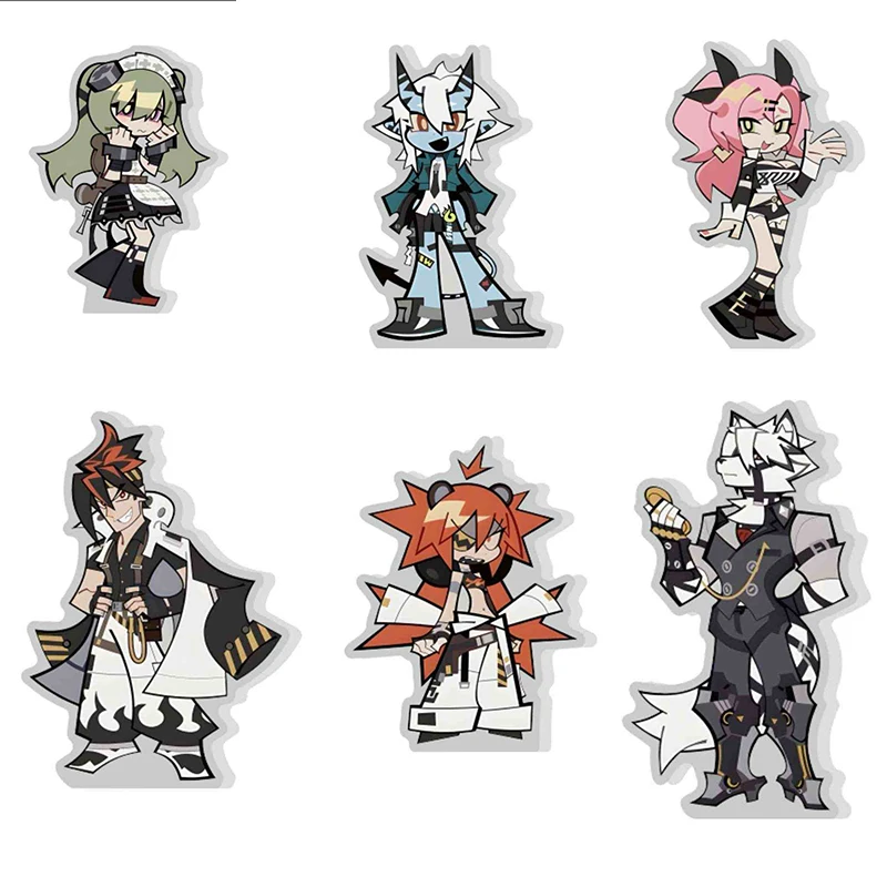 Anime Game Zenless Zone Zero Lycaon Corin Billy Belle Wise Akira Rin Acrylic 10cm Stand Model Plate Desk Decor Collection