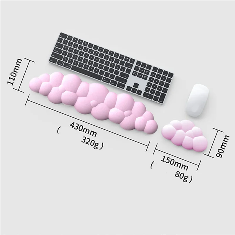 GOB-oCloud マウスパッド リストサポート、レザー防水コースター、コンピューター、ラップトップ、オフィス用人間工学に基づいたパームレスト