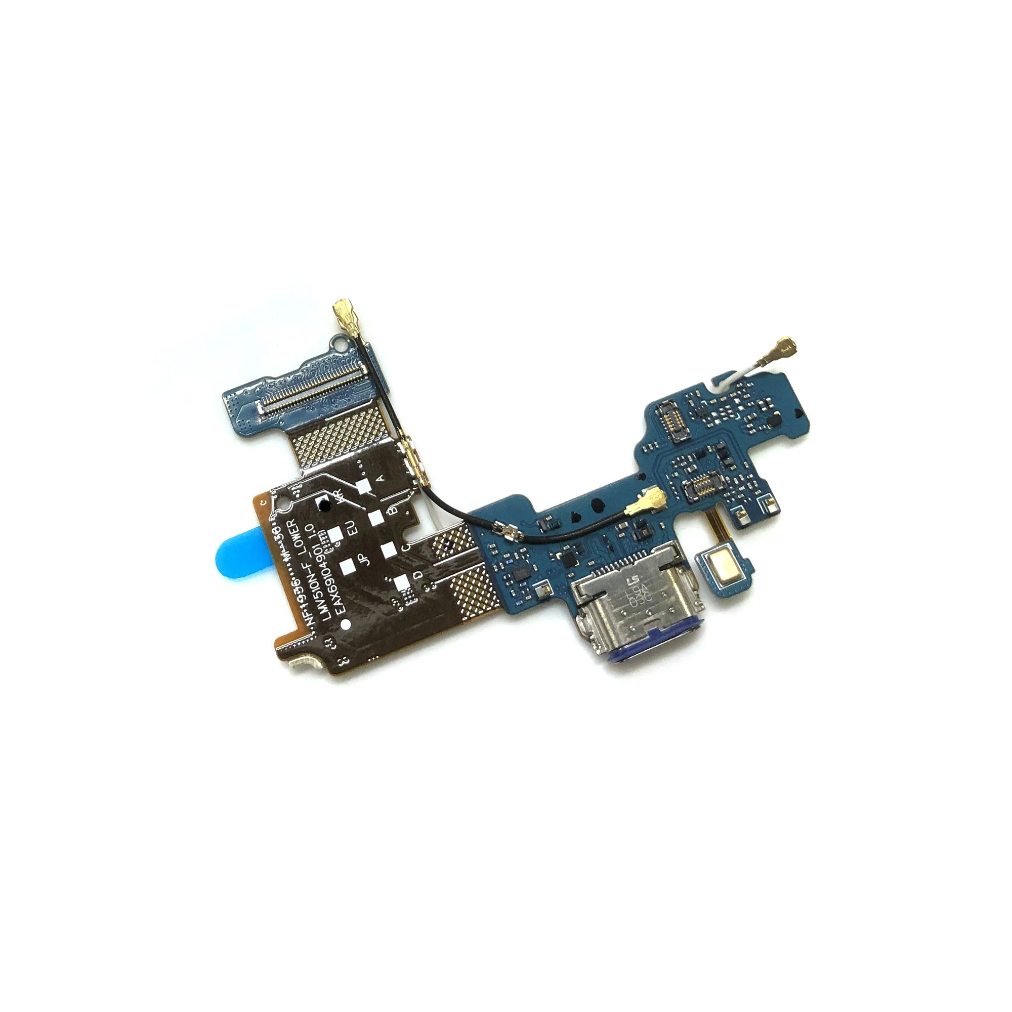 Charging Charger Plug Port Connector Board Parts Flex Cable With Mic For LG G8X G8 G9 ThinQ