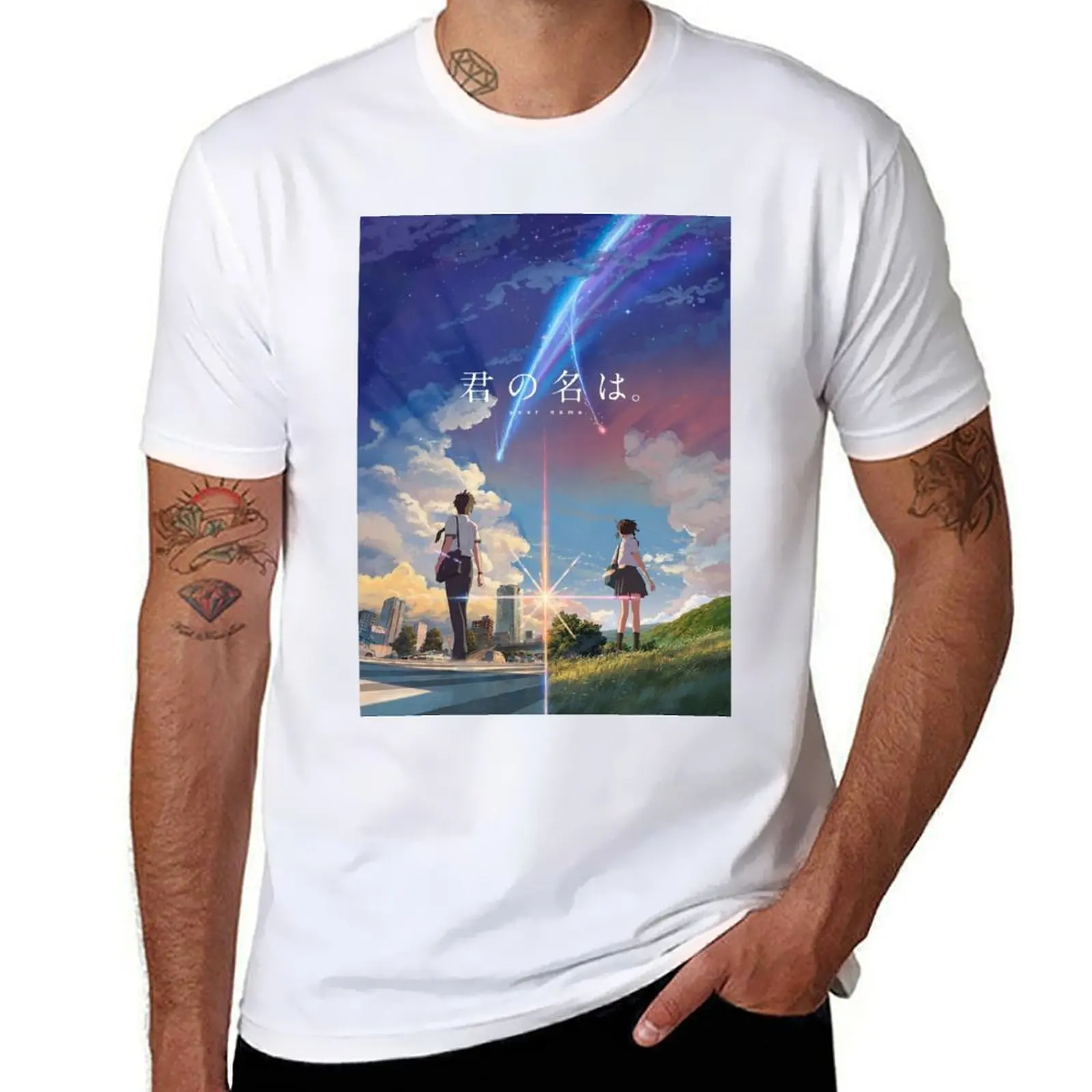 

Kimi No Nawa/Your Name T-Shirt Fashion Graphic Tee for Men