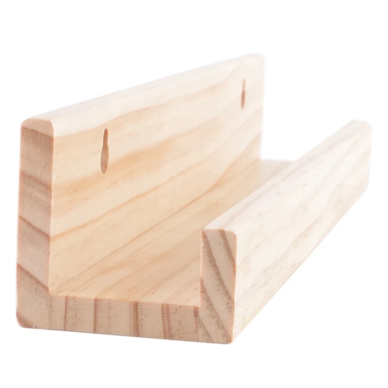 Vinyl Record Stand Display Wall Mount Solid Wood Album Shelf Bracket Hanging Storage LP Holder