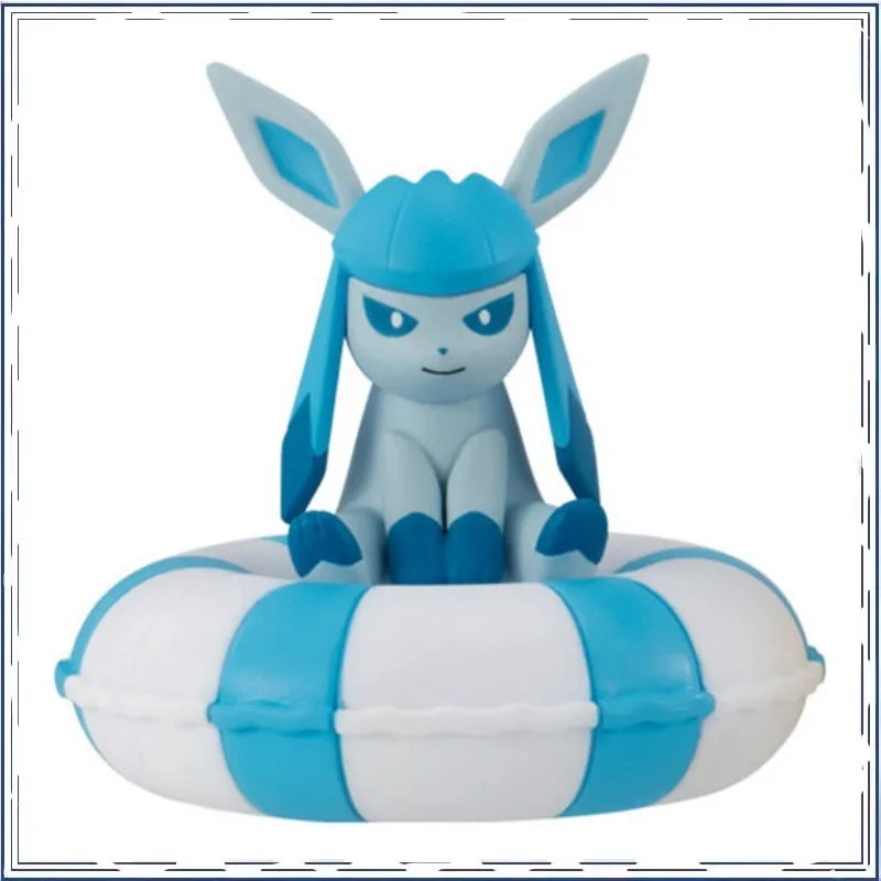 Pokémon Glaceon Jolteon Salvagente Modellazione Gashapon Action Figure Modello Giocattolo per bambini Regali di Natale Action Figure Giocattoli di modello