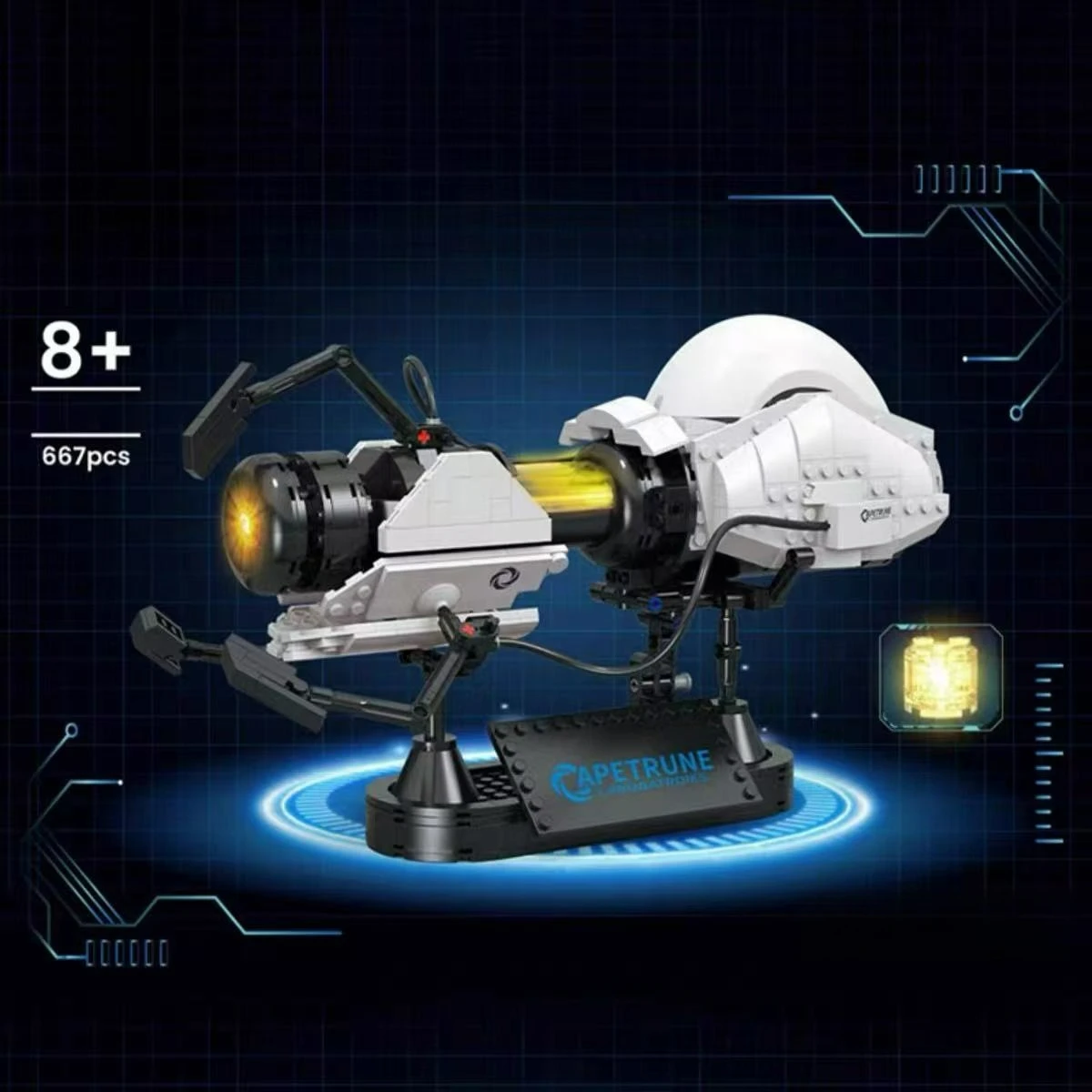 

MOC Creative High-Tech Portal Gun Model Building Blocks Game Transfer Gun Portal Science Bricks Educational Toys Children Gifts