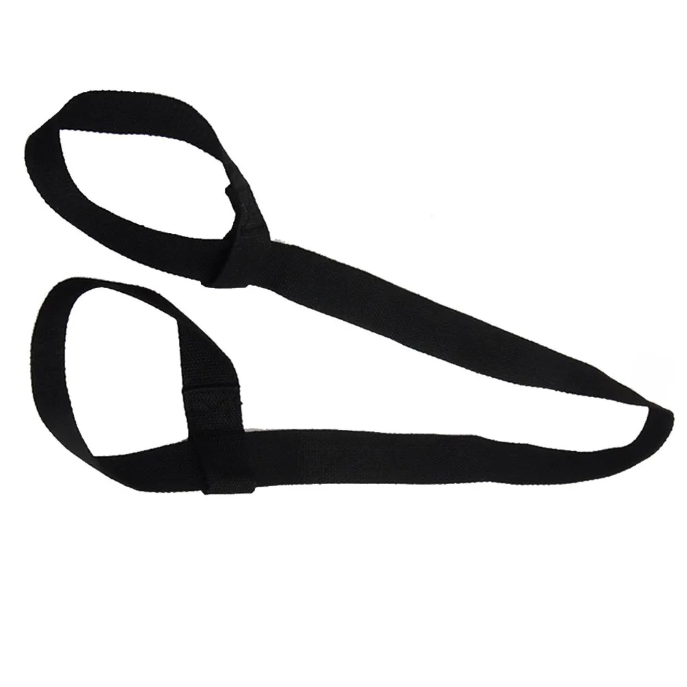 Black Adjustable Yoga Mat Strap Sling Made of Premium Cotton 150x3.8cm Secure Fit for Any Size Exercise Mat Hands Free Carrying