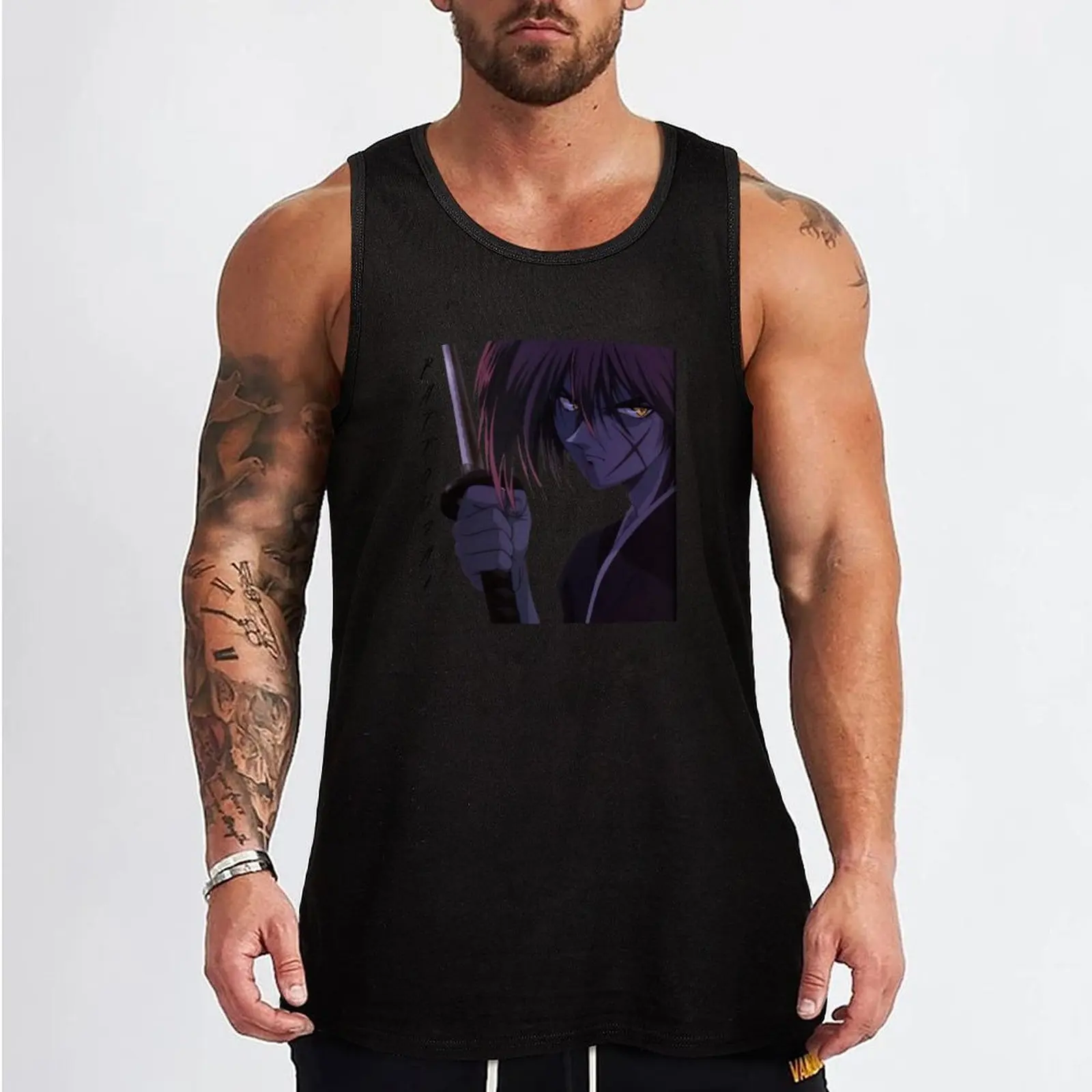 Ruroini Kenshin (Battousai The Manslayer) Tank Top sleeveless man shirts Man summer clothes male top