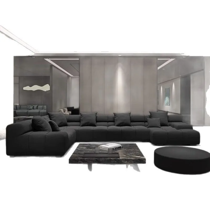 

Minimalist sofa, puff, corner, combination, fabric sofa