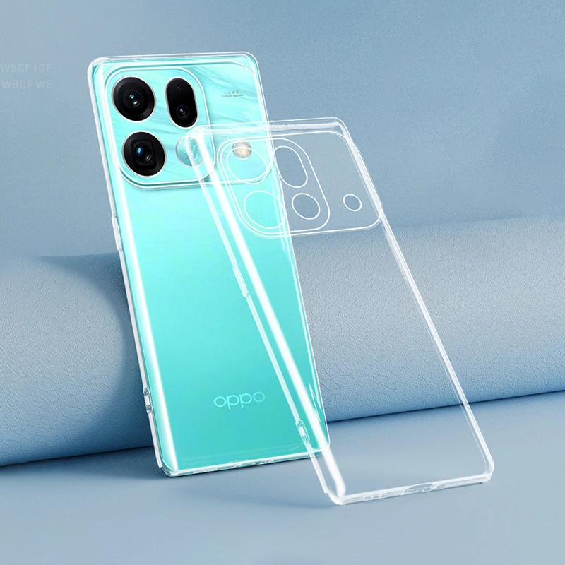 OPPO Find X9S Pro X9 Ultra Pro 5G용 투명 휴대폰 케이스, 심플한 푼다 소프트 실리콘 클리어 씬 TPU 오리지널 백 커버 쉘
