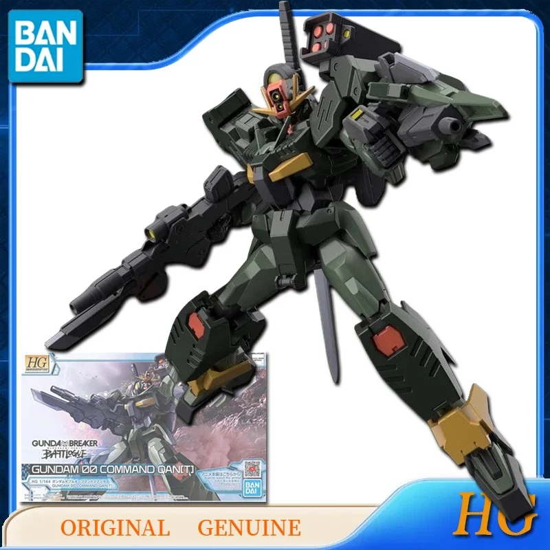 Bandai ของแท้ HG GUNDAM 00 COMMAND QAN [T] /GNT-0000 อะนิเมะ Action Figures ของเล่นสําหรับชายหญิงเด็กของขวัญชุดเครื่องประดับ