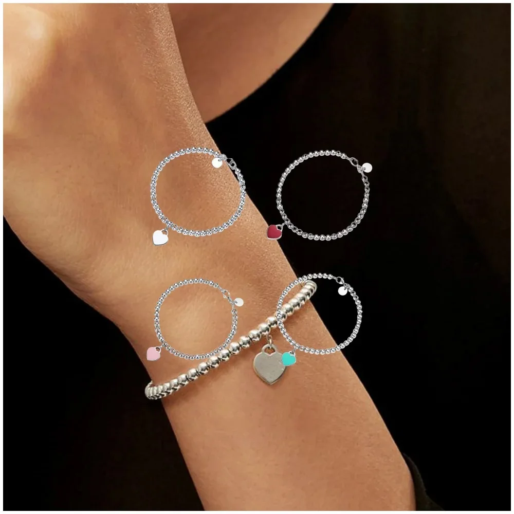 

Women’s Adjustable S925 Sterling Silver Bracelet Fashion Jewelry Gift for Birthday Anniversary Wedding
