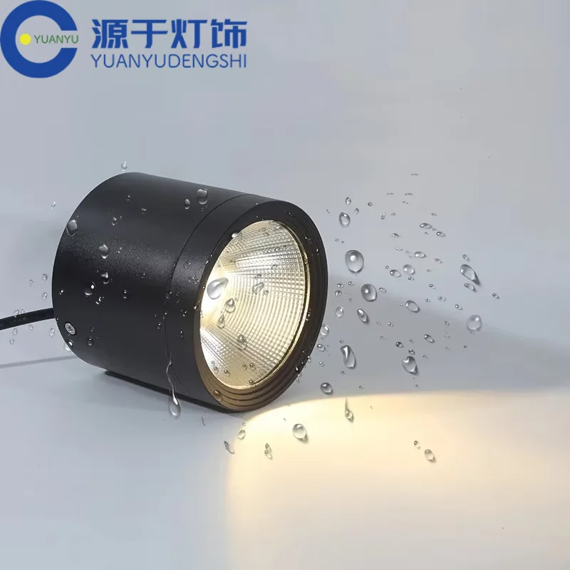 Waterproof IP65 LED Ceiling Downlights Surface Mounted Outdoor Bathroom 7W 12W 18W Toilet Kitchen Cylinder Spot Lighting Fixture