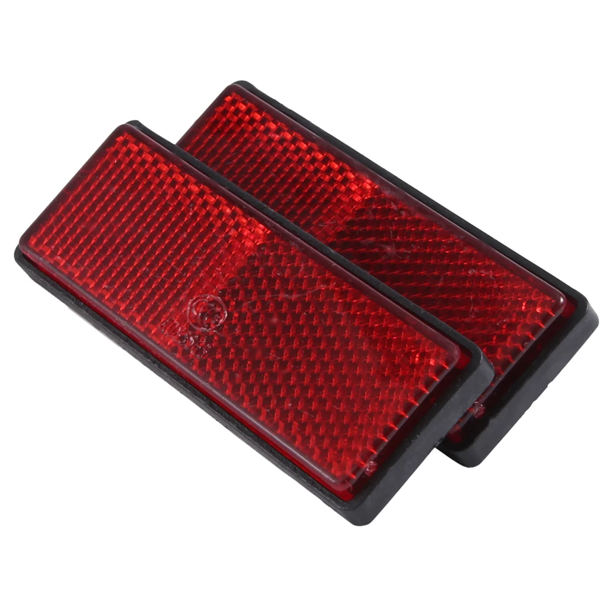 rectangle red Reflectors Universal For Motorcycles ATV Bikes Dirt Bikes