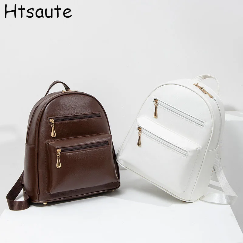 

PU Leather Women Backpack Luxury Elegant Mini School Backpack Retro Classic Women's Bag Fashion Commuter Bag Mini backpacks