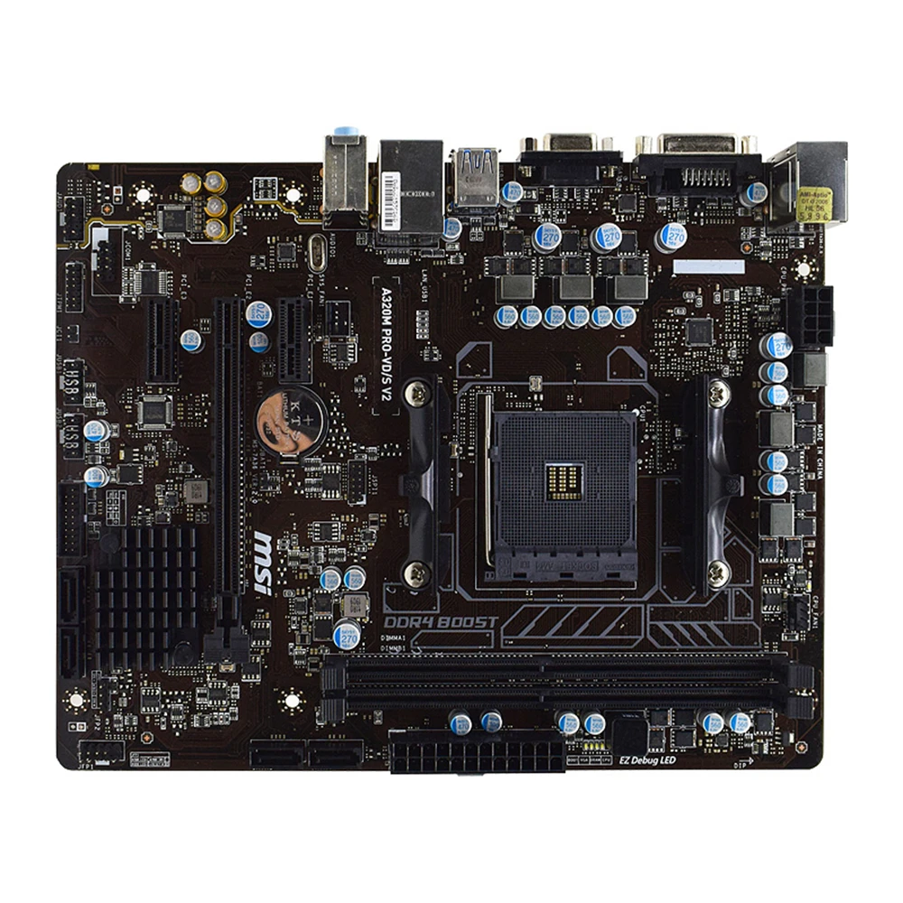 MSI A320 Motherboard A320M PRO-VD/S Motherboard Socket AM4 DDR4 32GB upport Ryzen 5 5600 5900 2700 4500 1400 5700 CPU Micro ATX