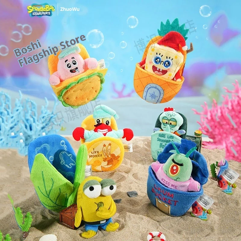 

Аутентичные Губка Боб Квадратные Штаны Плюшевый Магнит на Холодильник Слепая Коробка Серия Крабовый Патрик Патрика Патрика Стар Официальная Игрушка