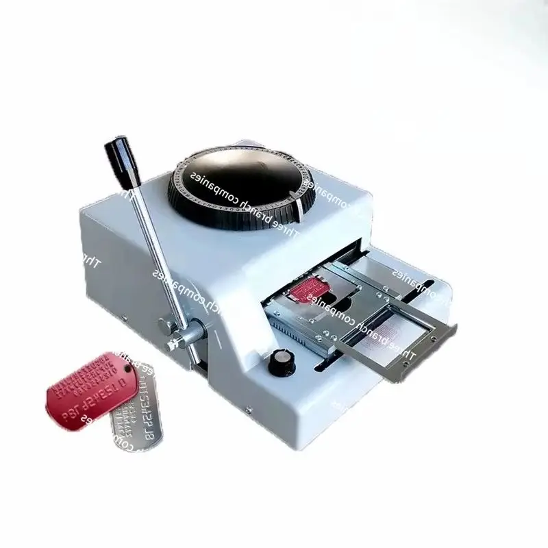 

72 - Character Dog Tag ID Metal Tag Punching and Embossing Machine