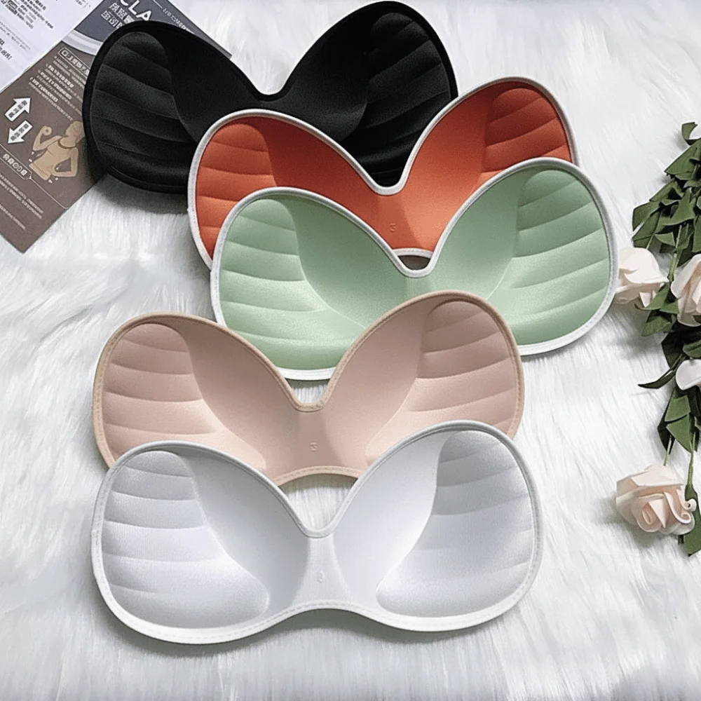 High Quality Thick Bra Pads Breathable Seamless Push Up Bra Pads Removable Sponge Padded Women