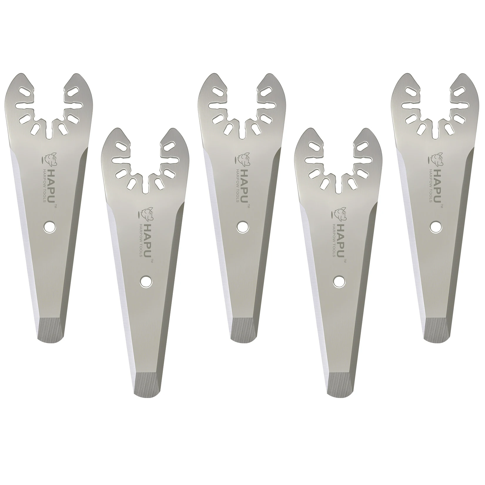 HAPU Multi Tool Accessories Stainless Steel Oscillating Scraper Blade for Caulk Adhesive Sealant Removal Multitool Scraper Blade