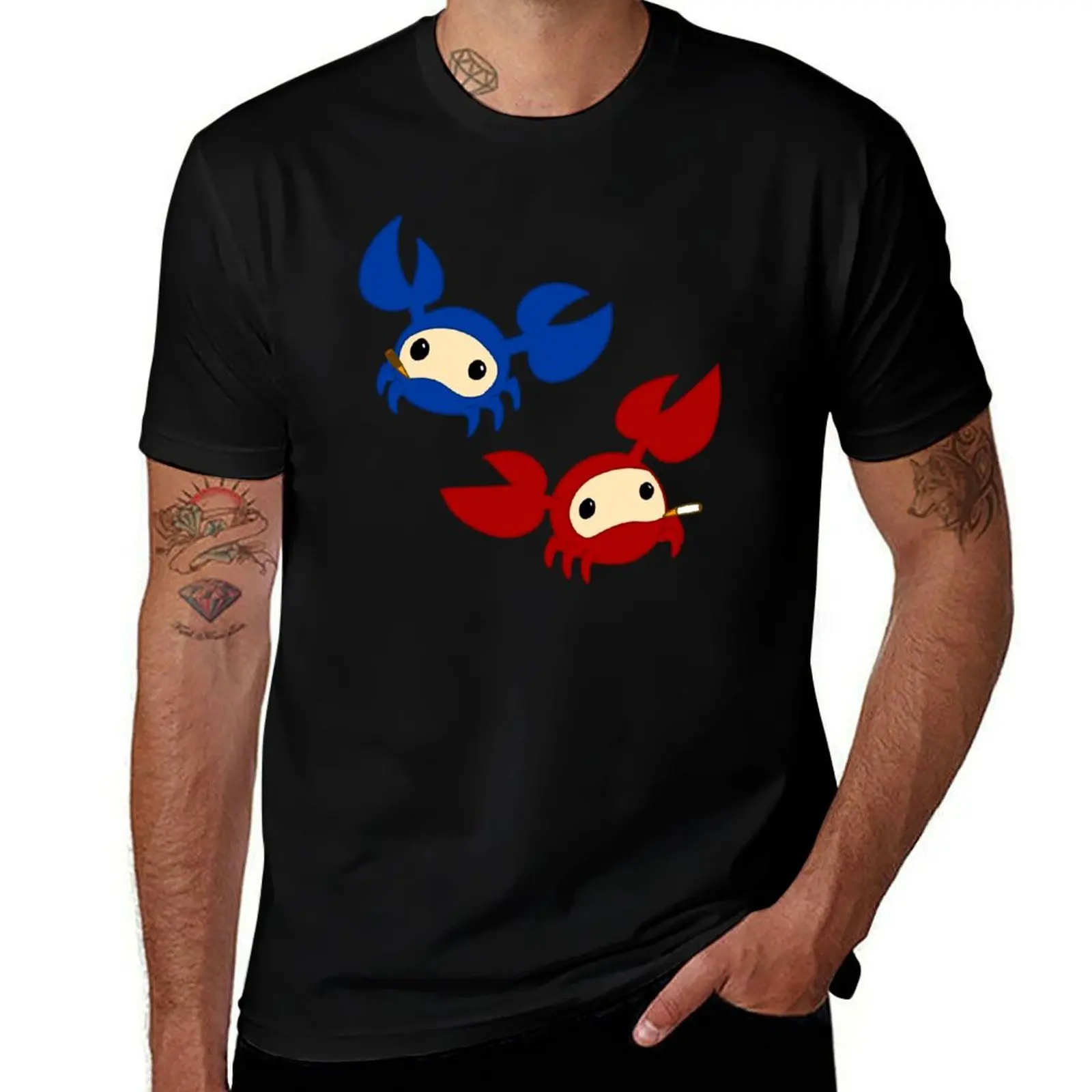 

Team Fortress 2 TF2 Blue and Red SpyCrabs T-Shirt Sport Basic Moisture Wicking Tee