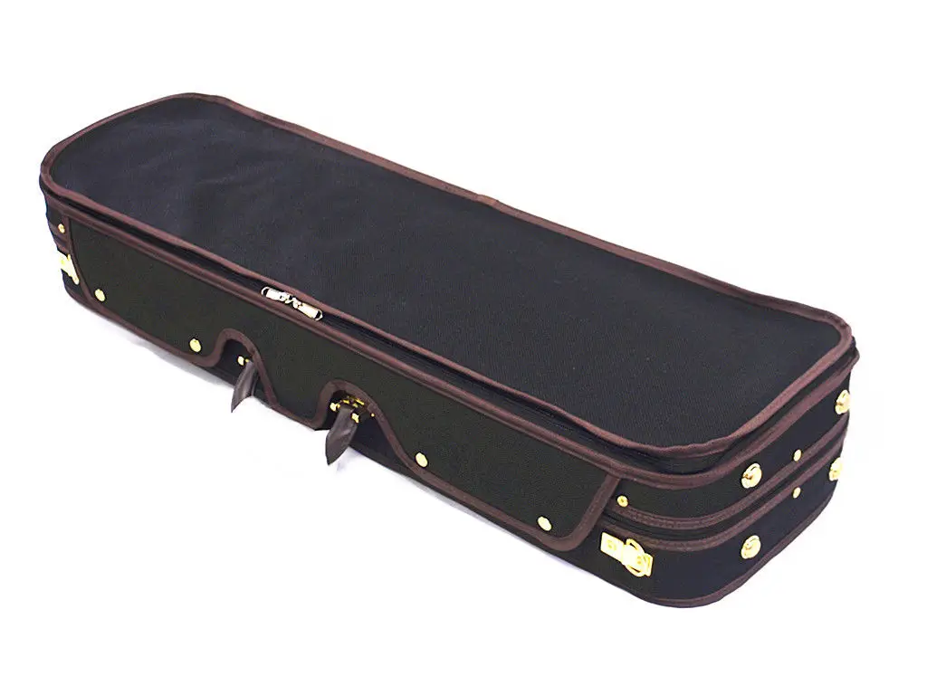 Enhanced Wooden Violin Case 4/4 w/ Hygrometer High Quality Wooden Violin Case