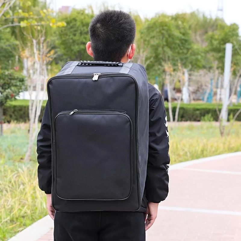 Cajon Drum Bag Double Shoulder Strap Waterproof Hand Drum Bag Portable Storage Backpack Percussion Instruments Handle Bags Parts