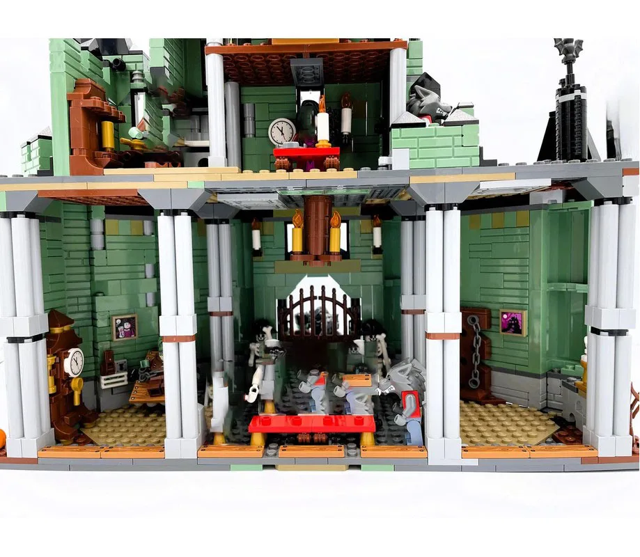 Squisito nuovo prodotto MOC Building Blocks Modello medievale Ghost King Castle Tecnologia base Giocattolo modulare per bambini Regalo Set fai da te