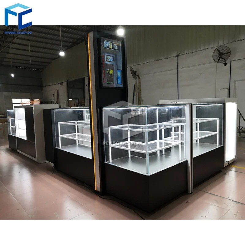 

2025customized.Attractive High End Cell Phone Accessories Kiosk Design With Phone Repair Counter Sale