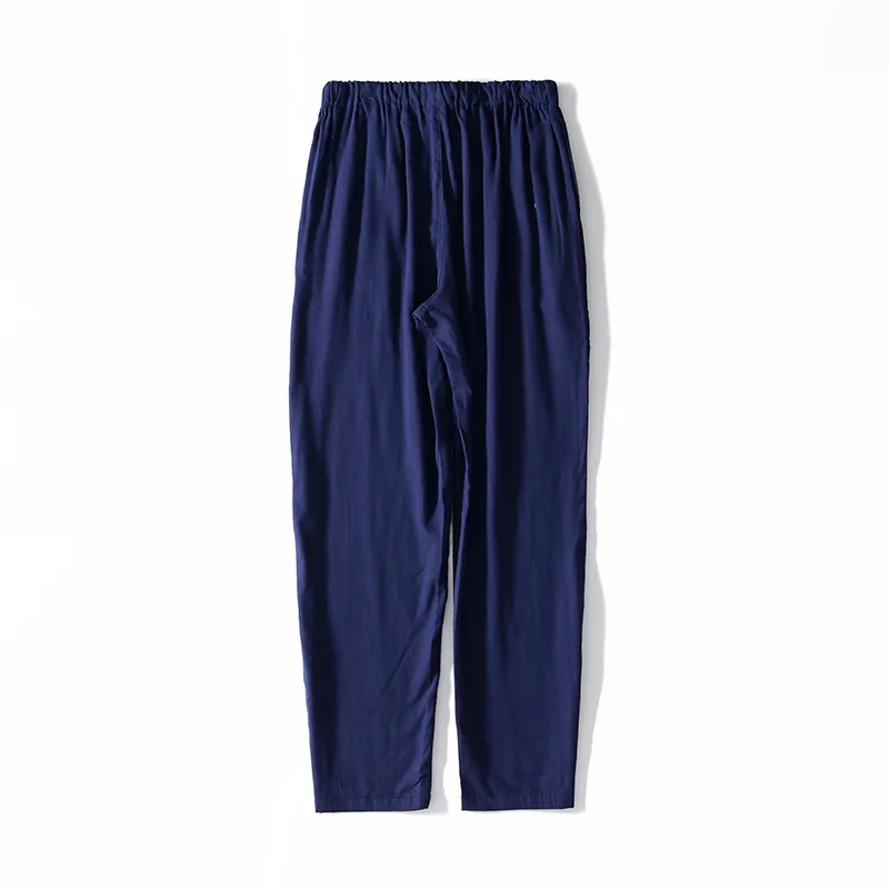 Pantalones de pijama de algodón 2024 para Hombre, ropa de dormir para primavera y verano, 100%