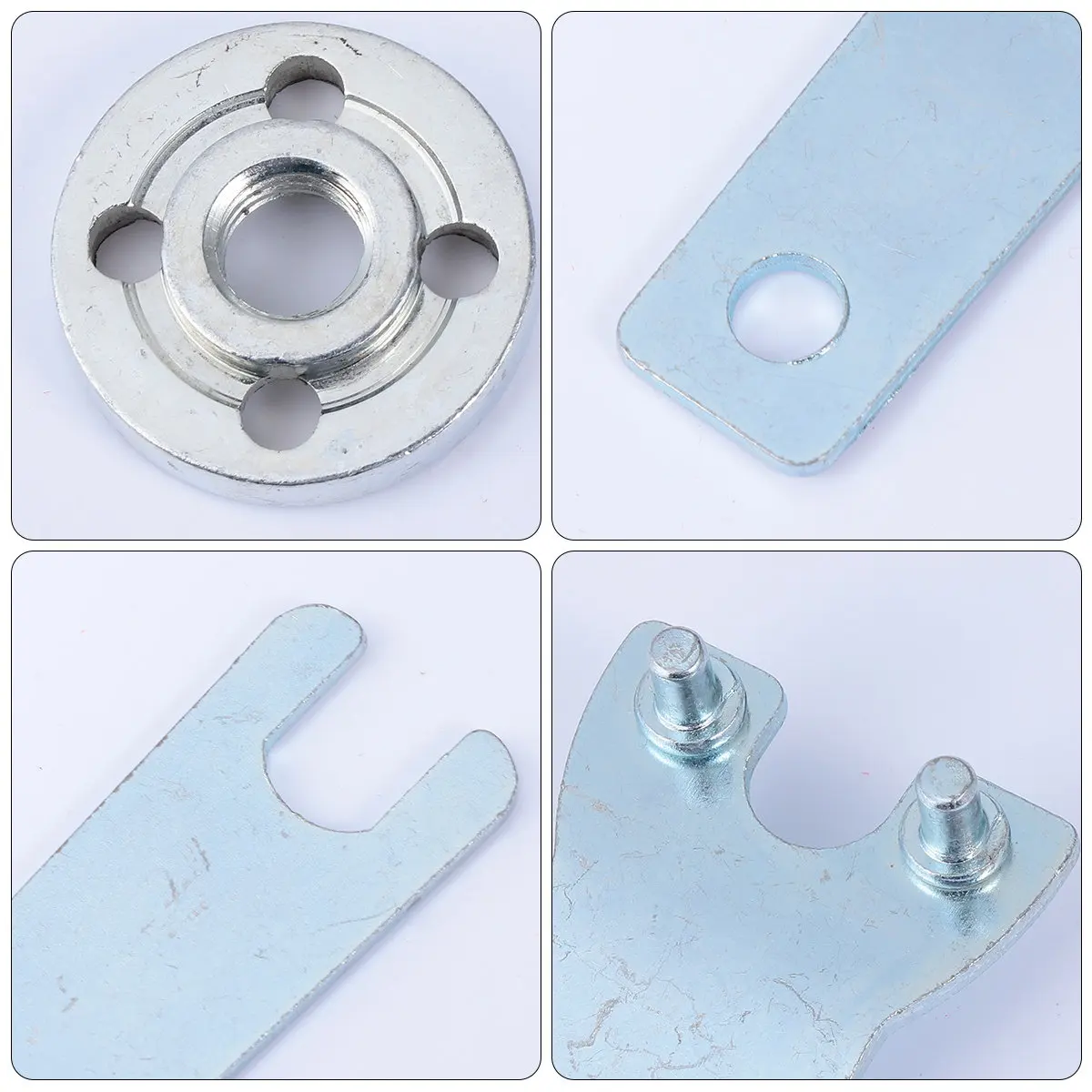 4Pcs Angle Grinder Spanner Carbon Steel Kit Lock Nut Wrench Tools Includes Spanners Gaskets for Grinding Cutting Polishing view 6