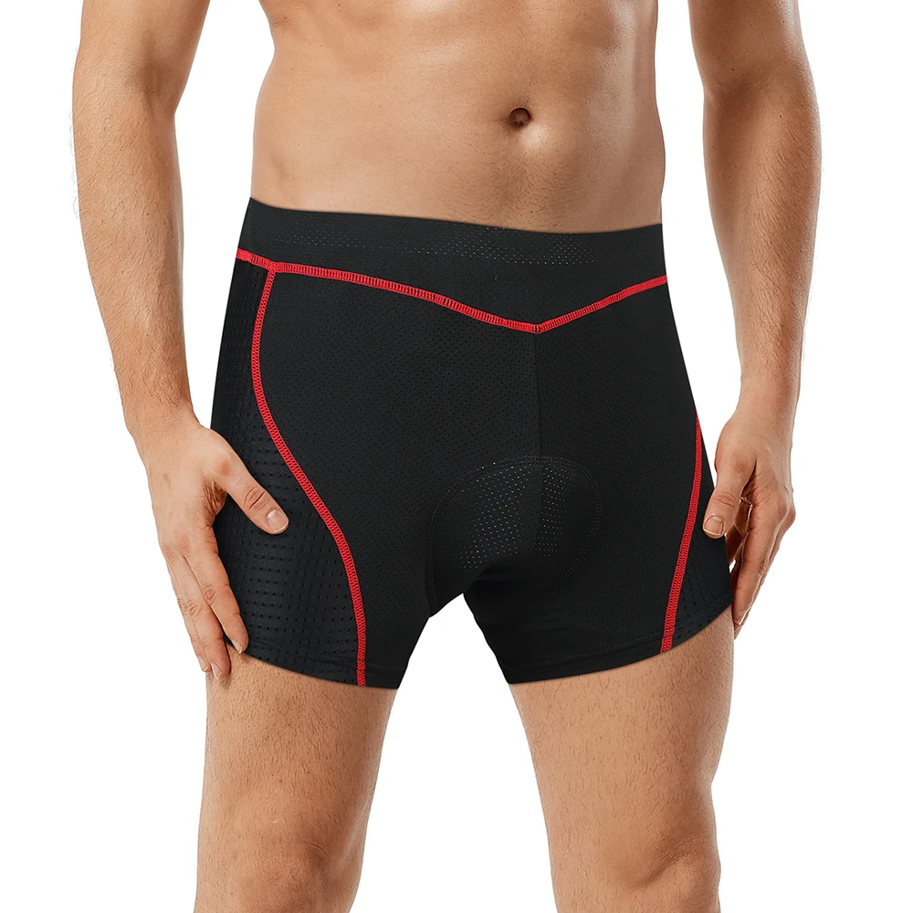WOSAWE Men's Cycling Underwear with 5D Gel Cushioned Shockproof MTB Bike Cycling Shorts Road Cycling Underwear Cycling Equipment