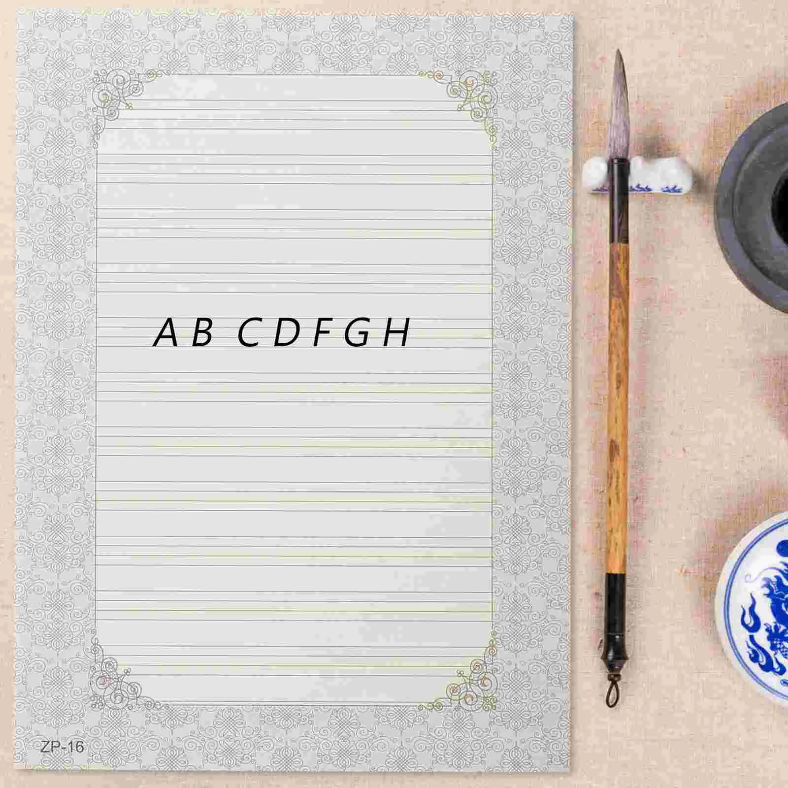 32 Sheets Calligraphy Paper Envelope English Practice Caligraphy Book Hand Writing Chines Handwriting