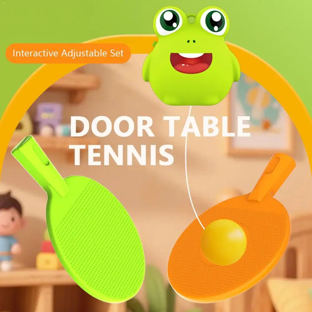 

Hanging Table Tennis Trainer String Adjustable Height PP Material Hand Eye Coordination Practice Adhesive Hook Indoor Sports