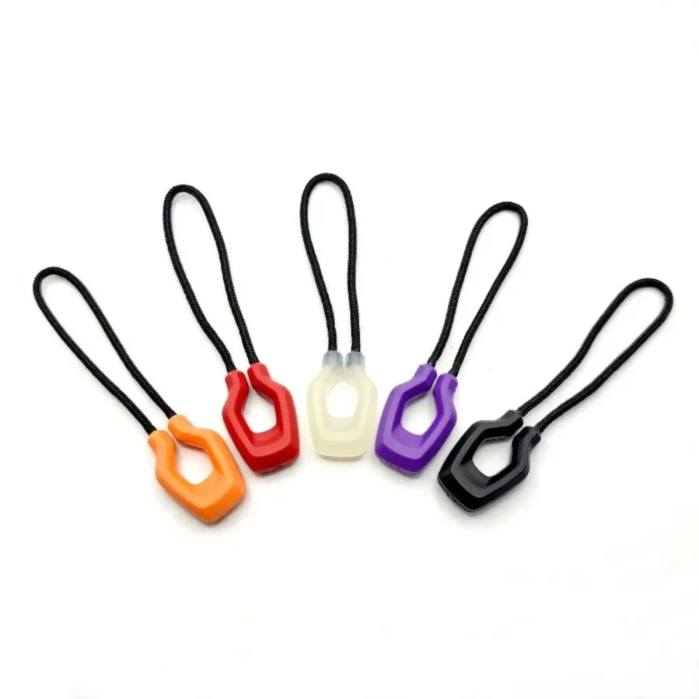 6pcs Outdoor Backpack Ring Modification Pull Tail Rope Luminous Zipper Head Zipper Rope Accessories 2026 Popular