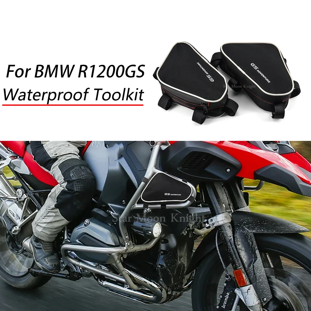 For BMW R1200GS LC Adventure R 1200 GS ADV 2013 Motorcycle Frame Crash Bars Waterproof Bag Bumper Repair Tool Placement Bag