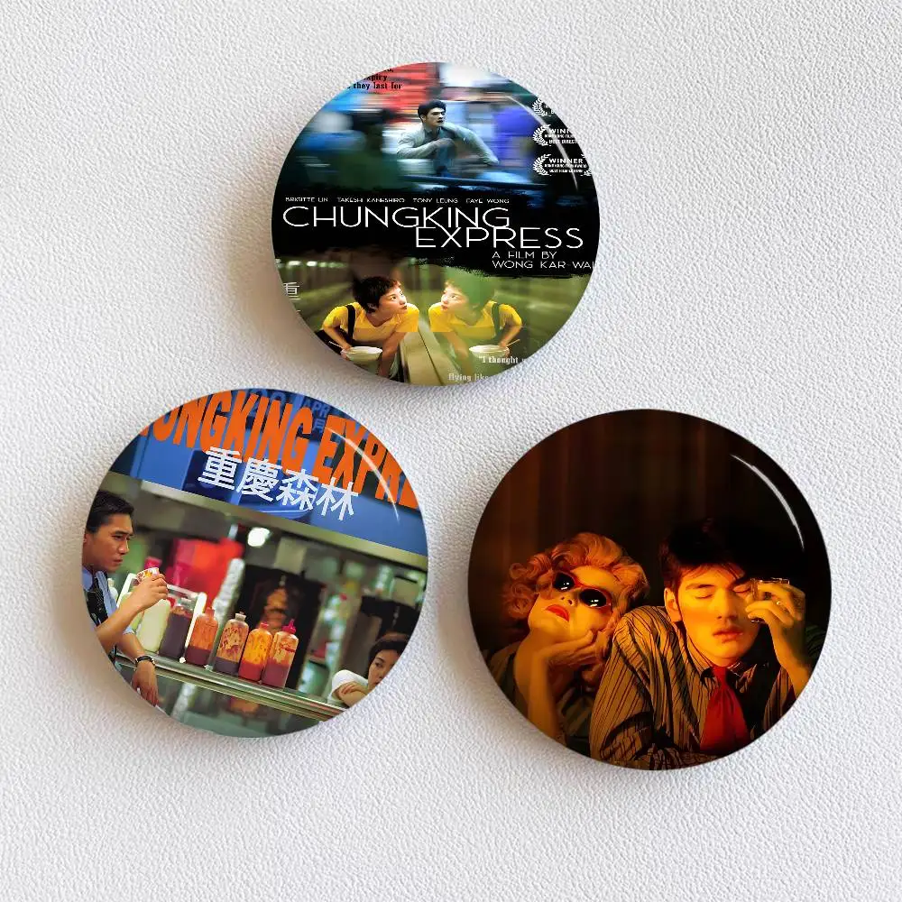 Chungking Express 58mm Cute Series Pins Funny Badge Interesting Cartoon Animals Brooches Backpack Clothes Gift Accessory
