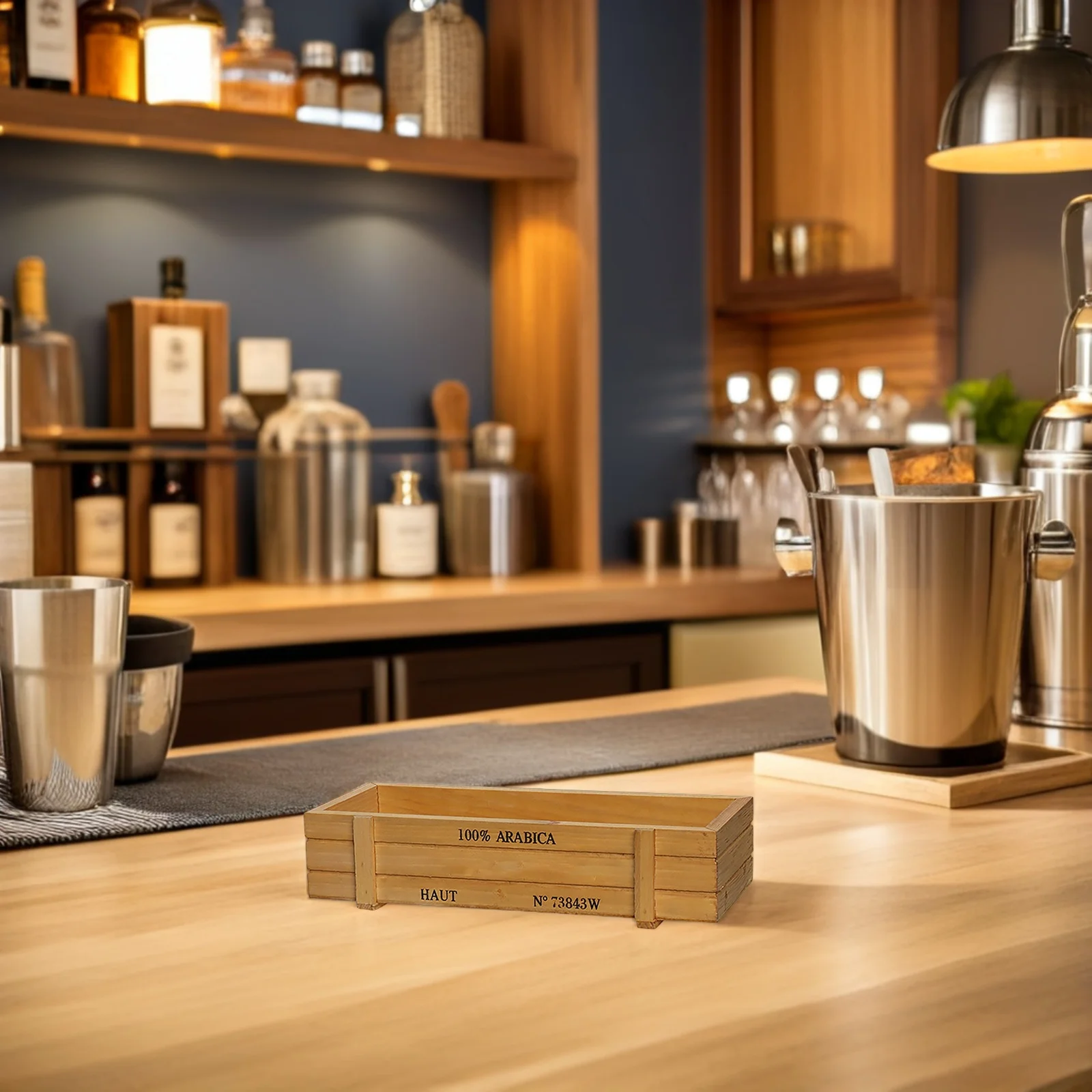 

Bar Tool Storage Box Vintage Wooden Holder For Wine Accessories Bitters Bottles Organizer Restaurant Ktv Hotel Decor Case