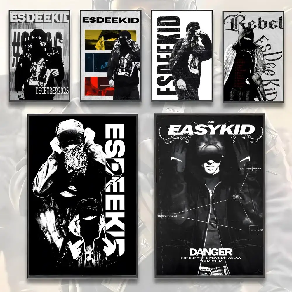 Постер с изображением певца E-EsDeeKid, премиум-класса, эстетичный, водонепроницаемый, для гостиной, бара, домашнего декора, современная наклейка на стену, лучший подарок