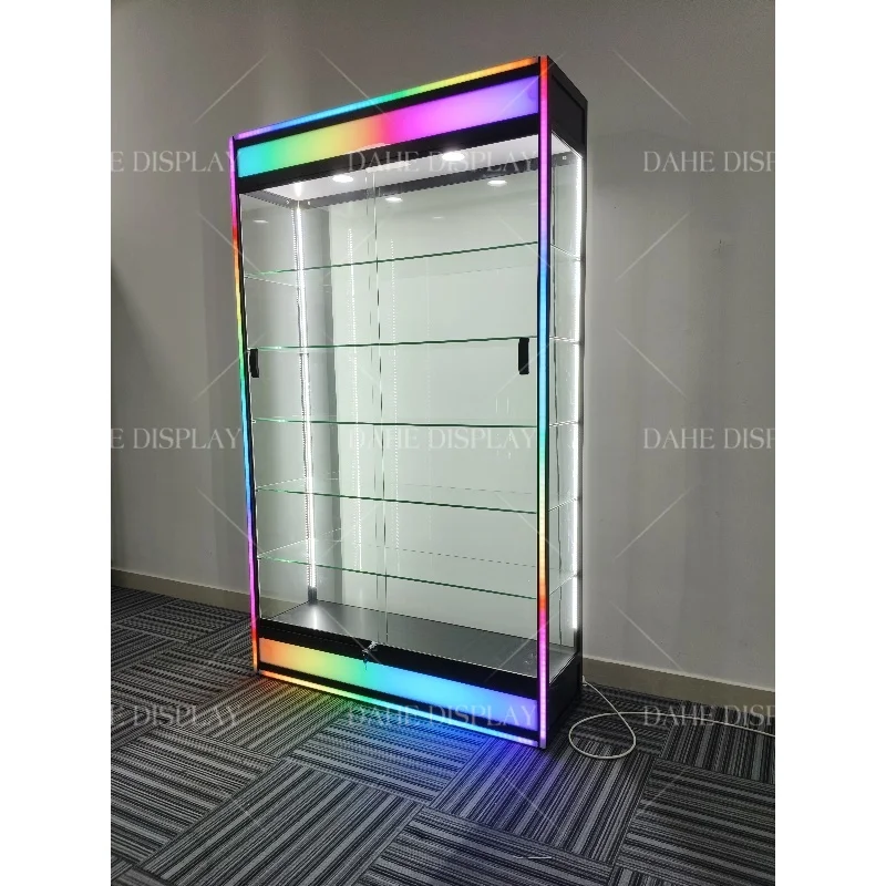 ตู้โชว์สินค้าแบบโมเดิร์นสำหรับธุรกิจ ตู้โชว์เครื่องประดับ ตู้โชว์ร้านขายยาสูบ ตู้โชว์โครงอะลูมิเนียม ตู้โชว์กระจก