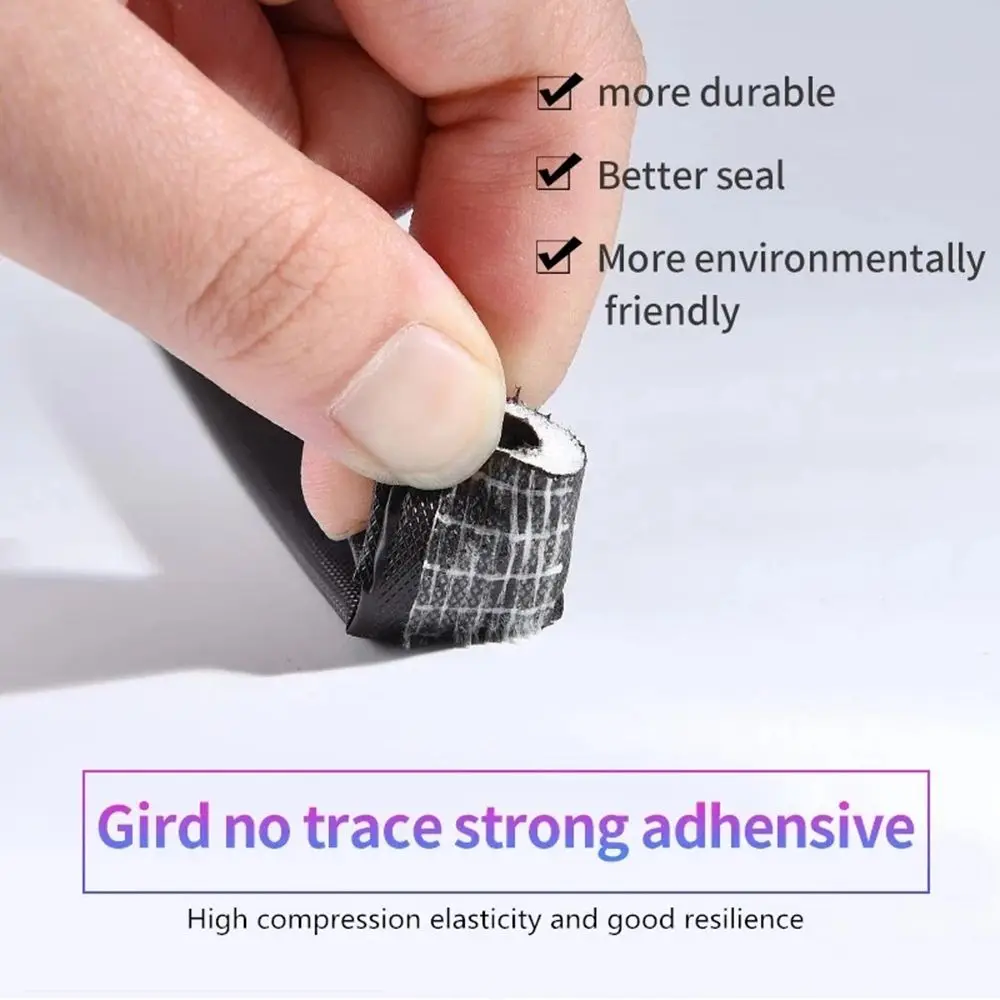 5M PU Foam Door Seal Anti-Collision Soundproof Sealing Strip Door Window Weather Stripping Draught Excluder