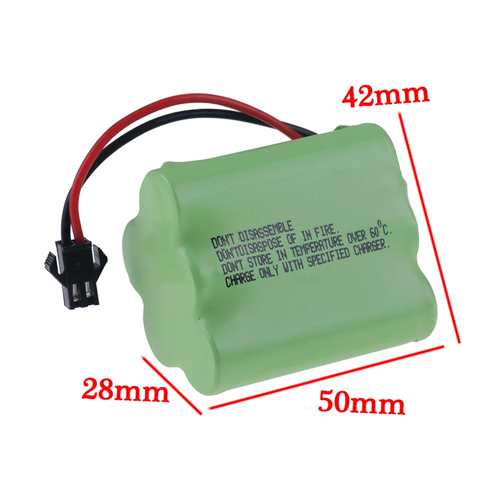 3.6V/4.8V/6V/7.2V/8.4V/9.6V 4500mah NI-MH akumulator AA do zdalnie sterowanych zabawek elektryczny samochód Volt części SM wtyczka