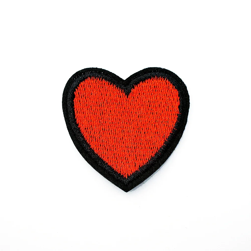 Heart (Size:4.0X4.2cm) DIY Iron On Patch Embroidered Applique Sewing Label Clothes Stickers Apparel Accessories Badge