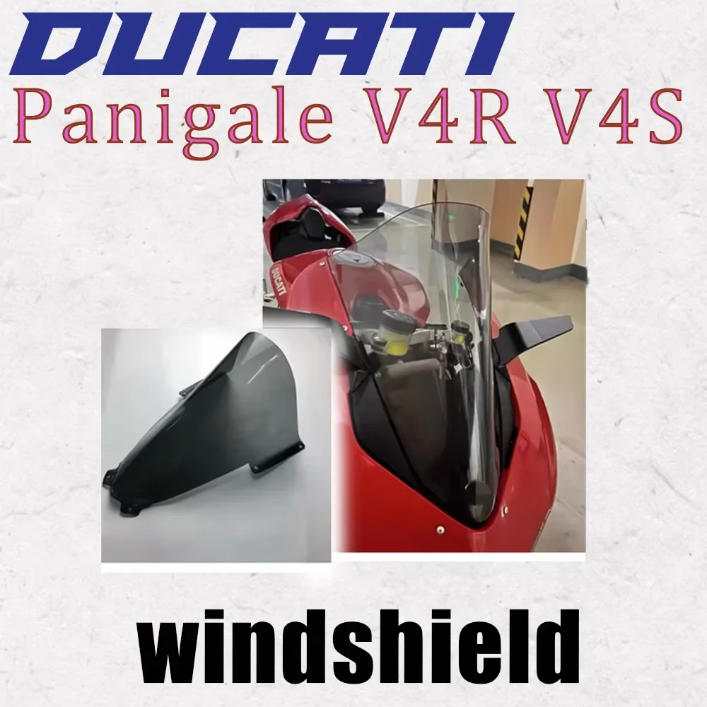 

Для Ducati Panigale V4 R S V4R V4S 2018-2022 2023 2024 ветровое стекло ветровое стекло двойной пузырь лобовое стекло дефлекторы ветра