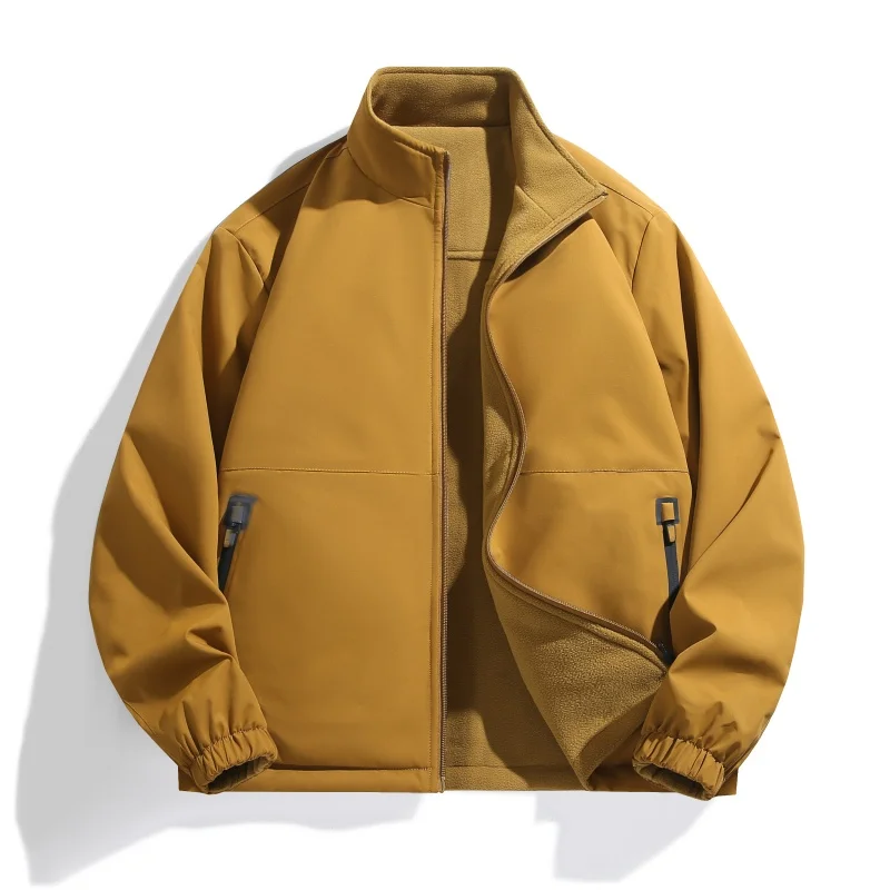 spring-and-autumn-men's-outdoor-cycling-fashion-double-sided-jacket-sports-leisure-comfortable-breathable-stand-up-collar-jacket