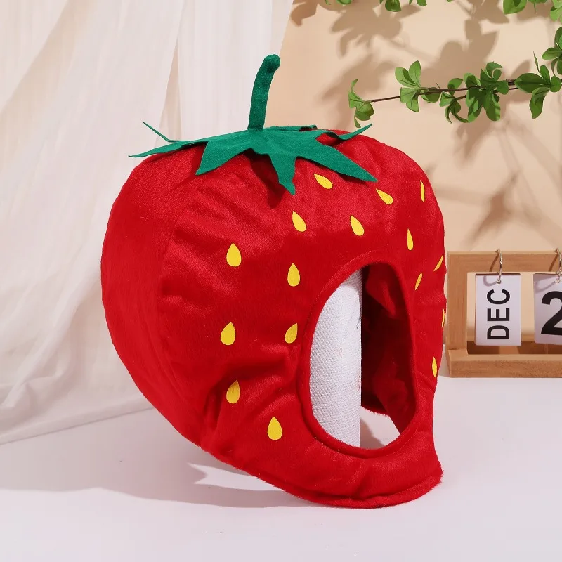 Strawberry Protective Funny Headwear Lovely Accessory for Photo Shooting Portrait Performance Scenes