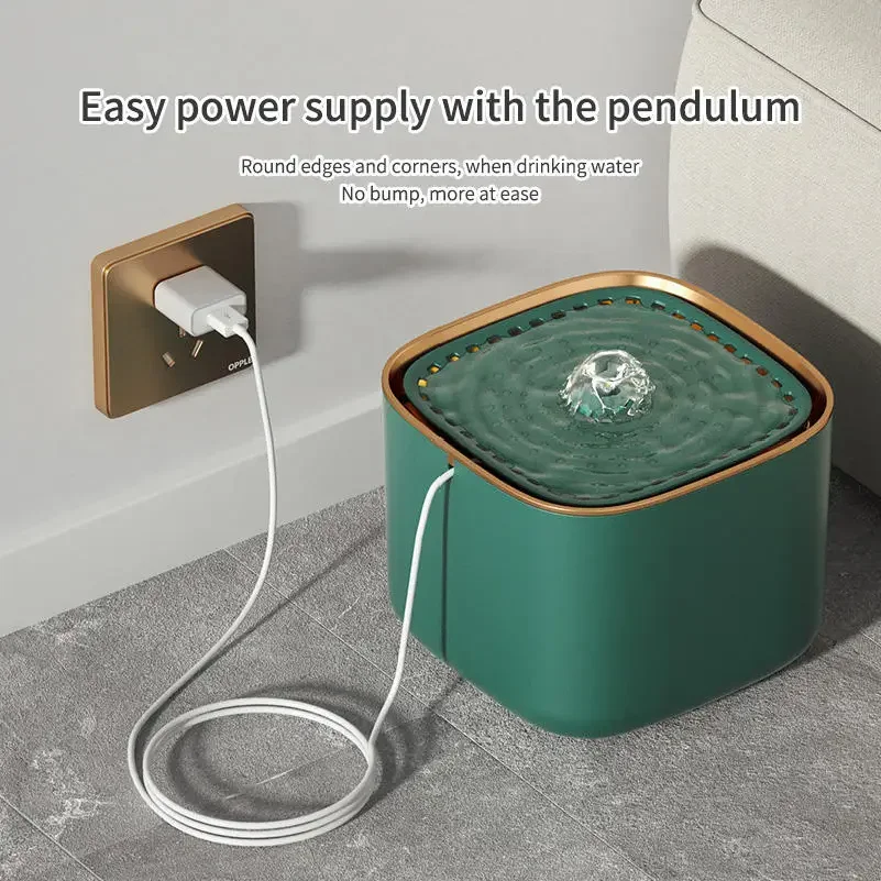 3L Automatic Cat Water Fountain with LED Light Recirculate Filter USB Electric Mute Water Feeder Pet Drinking Water Dispenser