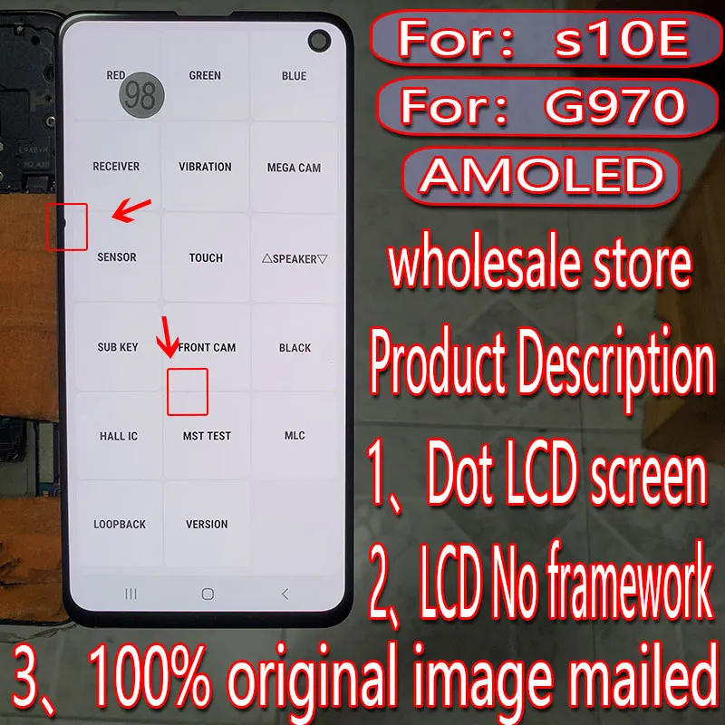 Suitable for Samsung Galaxy s10E LCD screen s10e touch screen g970 g970f digitizer display